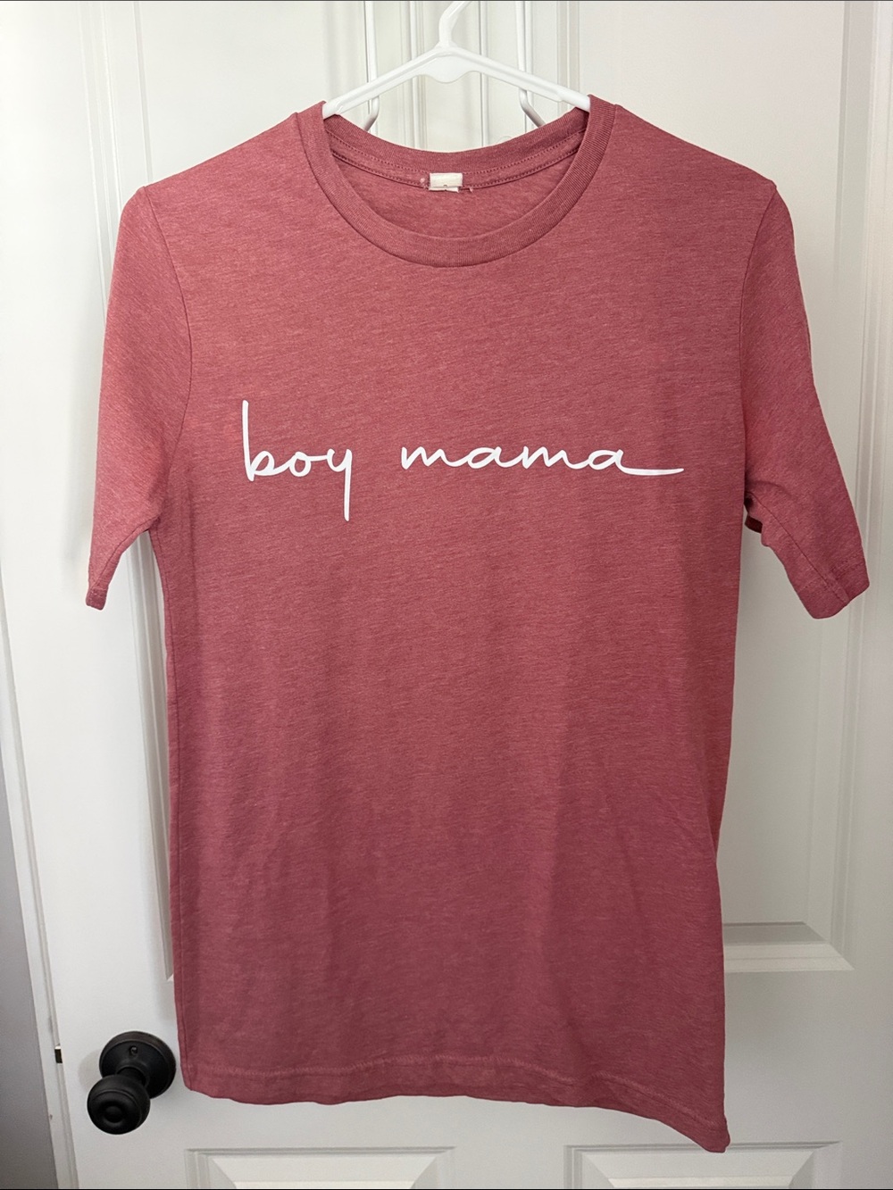 Boy Mama Short-Sleeve Tee - Dusty Rose